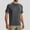 Dark Gray, variant on Vetsdori Mens Solid Shirts Sports Dry Fit Pull On Dark Gray Short Sleeve Outdoor Holiday Workout Crew Neck T-Shirts for Men Big and Tall