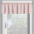thumbnail image 4 of Ambesonne Cartoon Valance & Curtain, s Hearts Love, 55"x24", Pink Olive Green, 4 of 6