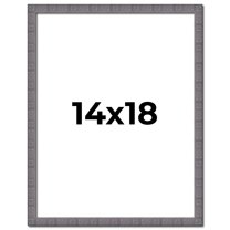 14x18 Frame Blue Kingsley Pewter Solid Wood Picture Frame Width 0.75 Inches |Interior Depth 0.5