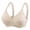 Beige, variant on Bigersell Bras for Women Wirefree Strappy Sports Bra Full-Coverage Bra Training Bra Style B75 Women Bras No Underwire Padded Bra Wireless Bra for Everyday Hook & Eye Bra Closure , Beige L