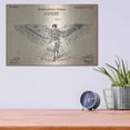 thumbnail image 4 of Luxe Metal Art 'Fly Machine Vintage Patent Blueprint,' Metal Wall Art, 16"x12", 4 of 8