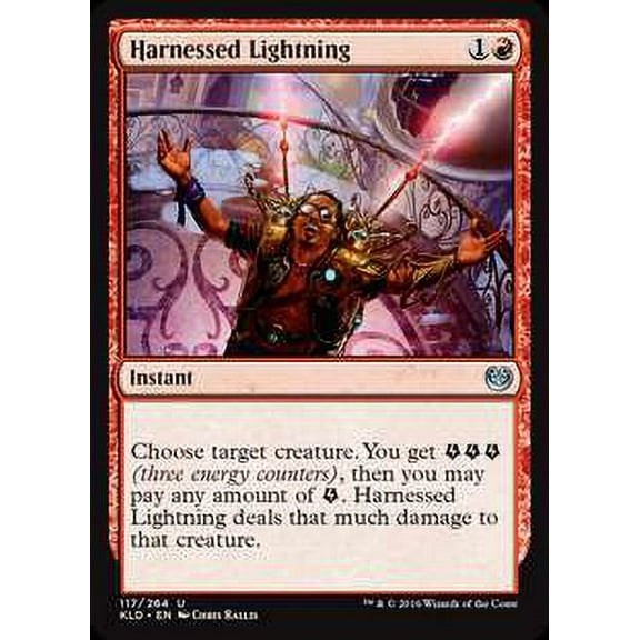 MtG Kaladesh Uncommon Harnessed Lightning (Foil) #117