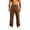 Coffee #040, variant on Men's Straight Leg Sweatpants Elastic Waist Drawstring Loose Fit Open Bottom with Pockets Lounge Pants