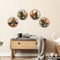 thumbnail image 3 of TOARTi Boho Wall Art Cactus Abstract Desert Nature Landscape Wood Cut Out Set of 4 For Living Room Bedroom Farmhouse 10x10 Inch, 3 of 9