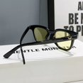thumbnail image 2 of Gafas de sol para hombre y mujer, moda retro, color transparente, caja de gafas de sol, gafas de sol de color gelatina, 2 of 5