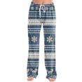 thumbnail image 5 of Christmas Pajama Pants for Women Casual Snowflake Print Pjs Pants Comfy Drawstring Soft Lounge Sleepwear Pants Elastic Waist Pj Bottoms Multicolor,XL, 5 of 6