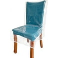 thumbnail image 6 of 2 Pack Plastic Chair Covers for Dining Chairs, Waterproof Thick Plastic Dining Chair Covers, Dustproof, Anti Sauce, Cat Scratching and Kid Smearing, Clear Plastic Chair Protectors, 6 of 7