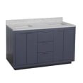 thumbnail image 5 of Stockholm 60" Double Bathroom Vanity with Marine Gray Cabinet and Engineered Marble Top, 5 of 7