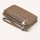 thumbnail image 1 of Cartera larga de mujer con doble cremallera y acabado esmerilado, cartera de mano de mujer de gran capacidad, cartera de mano larga, 1 of 6