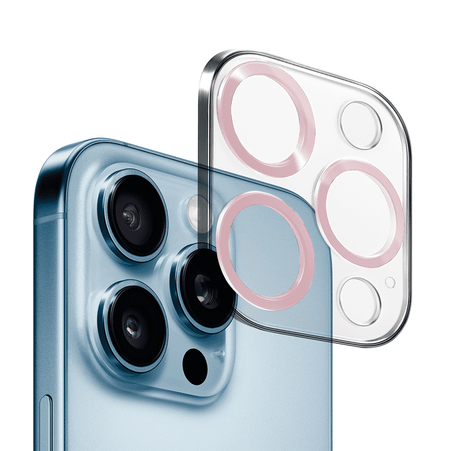 Mica De Cámara Cristal Deluxe Para iPhone 13 Pro/ 13 Pro Max Rosa – Vidrio Templado Protector De Lente