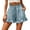 Blue, variant on Aayomet Women's Casual High Waist Skinny Shorts with Pocket Women,Blue XL