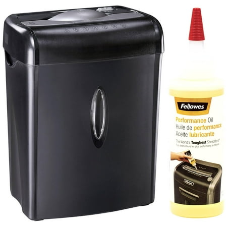 6 Sheet Crosscut Shredder and Shredder Oil Bundle