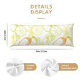 thumbnail image 3 of Rateoe Long Body Pillow Cover, 20x54 Inches Body Pillow Cases, Soft Brushed Microfiber Zipper Design, Lemon Potatoes -Pillows Not Included, 3 of 7