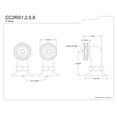 thumbnail image 2 of Kingston Brass CC2RS2 2" Riser for Leg Tub Filler, Polished Brass, 2 of 4