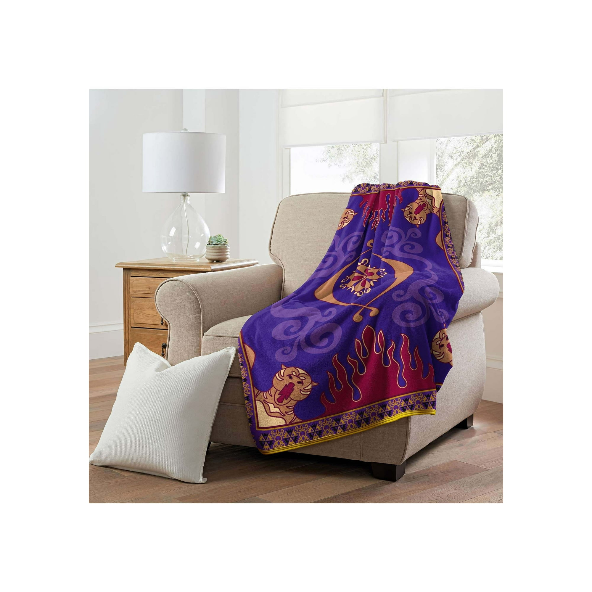 Aladdin Magic Carpet Micro Raschel Throw Walmart