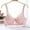Pink, variant on Womens Push Up Everyday Bras Comfortable Wireless Bralettes Lightweight Bra Seamless Small Chest No Steel Cup Underwear Red XXL 95C