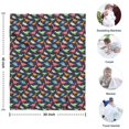 thumbnail image 4 of DarkBlue Colorful Dinosaurs Pattern Blanket,Comfortable Soft Flannel Throw Blanket,All Season,Warm Lightweight Blankets for Sofa Bed Couch Living Room Chair,30"x40", 4 of 4