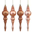 thumbnail image 1 of Rose Gold 4 Finish Assorted Finial Ornament - 7 in. - 8 Per Box, 1 of 1