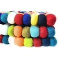 thumbnail image 3 of Xiao Hua Handmade, Colorful, Heat Resistant, Durable Felt Balls Trivet (Pot Mat, Pot Holder for Hot Dishes) - Single Piece (Multi-Color, Square), 3 of 5
