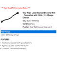 thumbnail image 2 of Rear Right Lower Rearward Control Arm - Compatible with 2006 - 2014 Dodge Charger 2007 2008 2009 2010 2011 2012 2013, 2 of 2