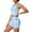 Sky Blue, variant on MuXiKeJi Clothes 2 Pieces Workout Sets for Women,Seamless Athletic Short with Double Layer Sports Bra,Gym Matching Outfits