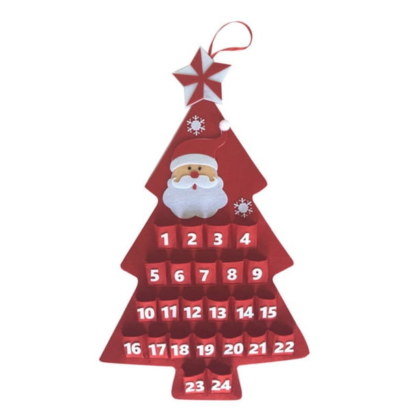 Christmas Advent Calendar - 24 Days Xmas Countdown Calendar Christmas  Decorations - Walmart.com