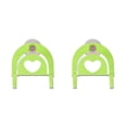 thumbnail image 3 of Moyic 1 estante de baño para toallas, soporte para jabonera, fregadero de cocina, soporte de almacenamiento de esponja, ganchos para bata, ventosa con Verde 2piezas Moyic CBP007163, 3 of 5