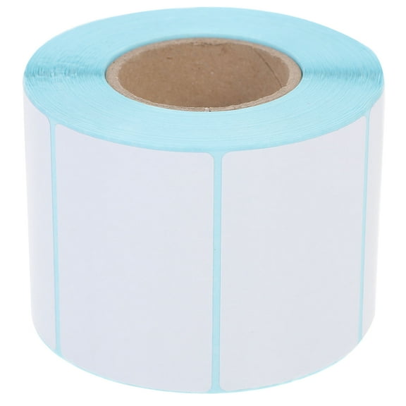 FRCOLOR 2 Rolls Thermal Label Sticker Clear Printing Labels 6.00X4.00X0.10CM White