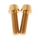 thumbnail image 3 of 2x 2 piezas Tornillo para botella de agua para Pernos superiores para auriculares M6x16 / 18 / 20mm - Dorado M6x40mm DYNWAVEMX Tornillo de cabeza cónica cónica M6, 3 of 7