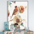 thumbnail image 3 of Farmhouse Bird on Flower Branch - Traditional Framed Canvas, 3 of 3