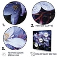 thumbnail image 3 of Designart "Whispers Of Nocturnal Lilac Blossoms" Lilacs Floater Framed Wall Art Prints, 3 of 5