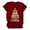 Brick Red, variant on Womens T-Shirt Meowy Catmas Kitten Tree Print Crew Neck short sleeve tee Soft Lightweight Loose Fit Casual Holiday funny xams Cute Top