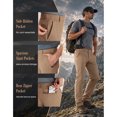 thumbnail image 6 of Puli Men's Quick Dry Hiking Pants 4-Way Stretch Water Resistant UPF50+ Zip Pockets, 6 of 7