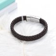 thumbnail image 6 of Leather Urn Bracelet for Ashes Cremation Bracelet for Ashes Stainless Steel Ash Bracelet for Men Women Memorial Ashes Holder Cuff Bangle Leather Bracelet, 6 of 8