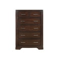 thumbnail image 6 of Benjara Hudy Tall Dresser Chest with 6 Drawers, Cherry Brown Birch Veneer, 6 of 6