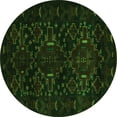thumbnail image 1 of Ahgly Company Indoor Round Persian Green Traditional Area Rugs, 4' Round, 1 of 1