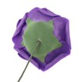 thumbnail image 3 of Roses artificielles décoratives réalistes en mousse PE avec tige pliable pour bouquets et compositions DIY, 50 pièces, violet foncé, 3 of 4