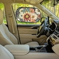 thumbnail image 6 of KUIFORTI 2 Pcs Car Window Shade for Baby Side Window Sunshade, Dahlia Sun Visor for Car Truck Sedan, Foldable Cling Automotive Interior Sun Protection, 6 of 8