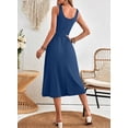 thumbnail image 2 of Sundress Dokotoo 2025 para mujer, sin mangas, con botones, talla pequeña, color azul, 2 of 6
