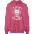 thumbnail image 2 of OXI Hoodie Sweatshirt - Breating Morale Improves, Basic Casual Hoodie for Men's and Women Fleece Hoodie Long Sleeve - Safety Pink 2X-Large, 2 of 3