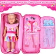thumbnail image 2 of Porta muñecas Ecore Fun Unicorn de 18 pulgadas con accesorios, 7 piezas, 2 of 3