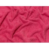 Minerva Luxury Cotton Towelling Fabric Rosewood - per yard