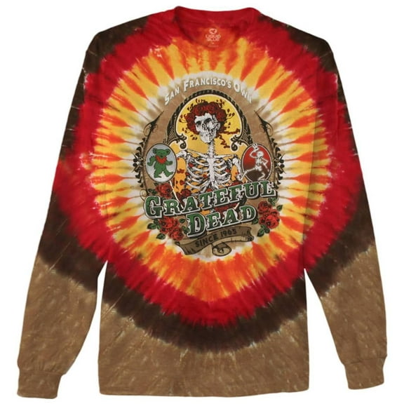 Grateful Dead Men's Bay Area Beloved Tie Dye  Long Sleeve XX-Large Multi