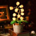 thumbnail image 1 of Lámpara de noche de ganchillo ANZRLE Lily of The Valley con luz nocturna, 1 of 6