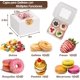 thumbnail image 4 of Paquete de 100 Cajas de para Postres con Tapa Transparente, Cajas de Panader&iacute;a Blancas con Pegatinas, Cajas para Postres para Postre, Fresas, Galletas, Pasteler&iacute;a, Peque&ntil, 4 of 7