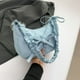 thumbnail image 4 of Bolso bandolera informal personalizado con cordón plisado y encaje perezoso para axila con lazo en el hombro 8119-PZ20240616013163 azul, 4 of 9
