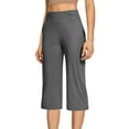 thumbnail image 2 of HongQid Cropped Casual Pants for Women High Waisted Pull On Shorts with Pockets Summer Stretch Loose, 2 of 9