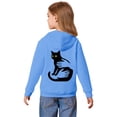 thumbnail image 6 of Tisuna Girls Hoodies Kids Elegant Cartoon Print Hoodie With Kangaroo Pocket Teen And Youth Sports Casual Long Sleeve Pullovers Size 9-10 Years, 6 of 7