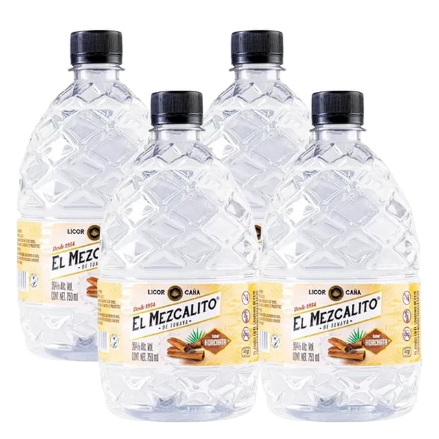 Pack de 4 Licor de Caña El Mezcalito Horchata 750 ml