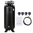 thumbnail image 2 of KFFKFF 80 Gallon Air Compressor, 6.5HP, 15.5SCFM@90 PSI, Two-Stage 145PSI, Lubrication-Free, 86dB Low Noise, Suitable for Industrial Production, Building, Car Maintenance, 2 of 9